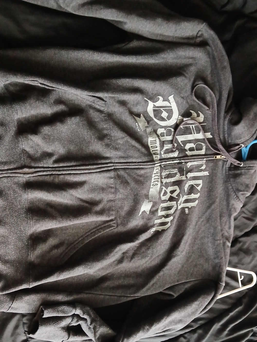 Harley-Davidson Dark Gray Full-Zip Logo Hoodie